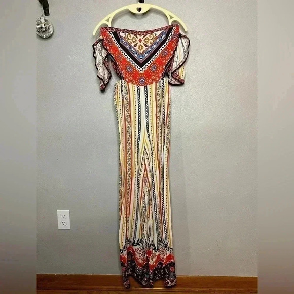 Flying Tomato NWT Colorful Cutout Jumpsuit Small - Picture 2 of 7